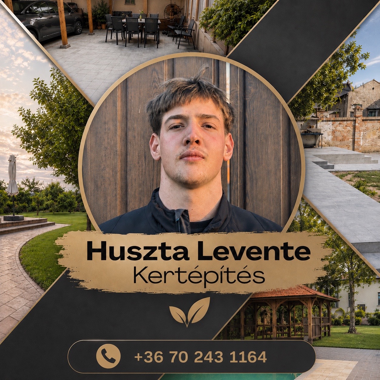 Huszta Levente, a Kertépítés Szeged tulajdonosa